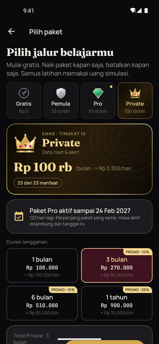 Bandingkan paket