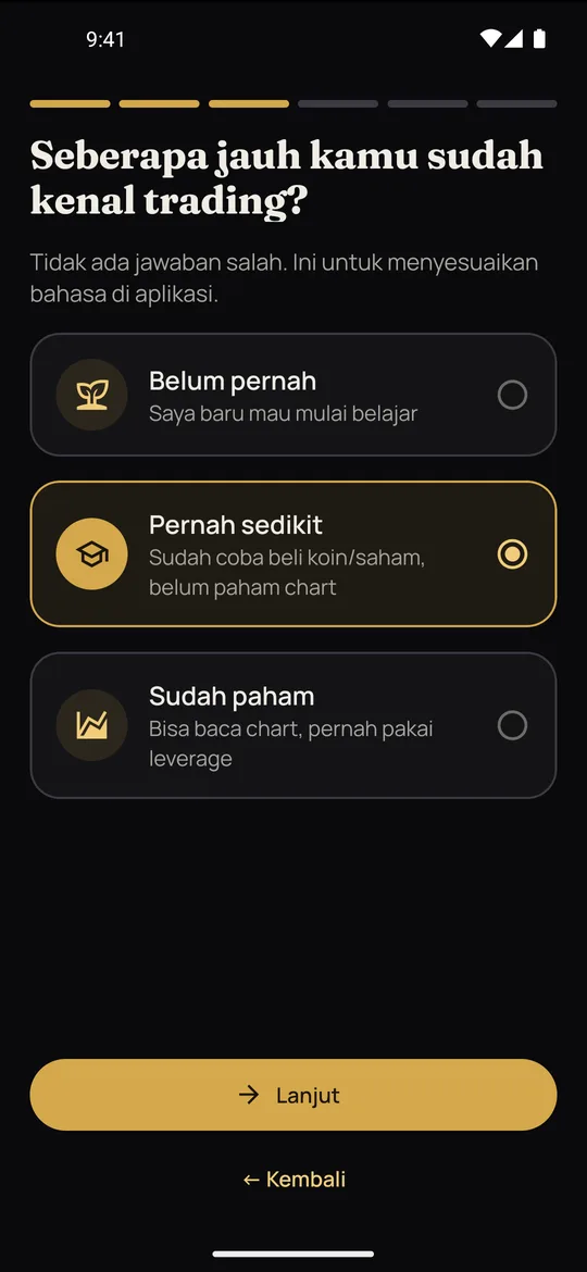 Seberapa kenal trading?